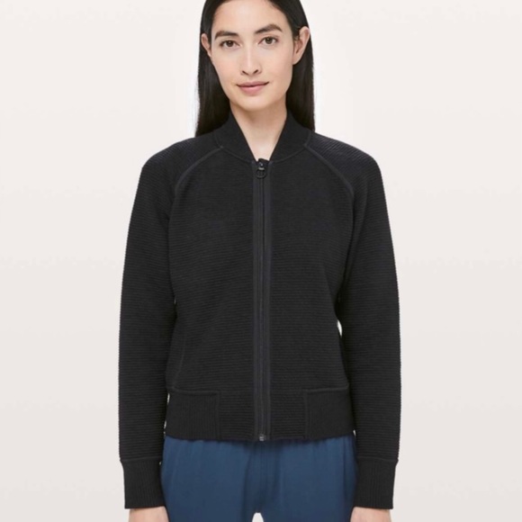 LULULEMON RIBBED ON REPRAT BOMBER - Picture 2 of 9